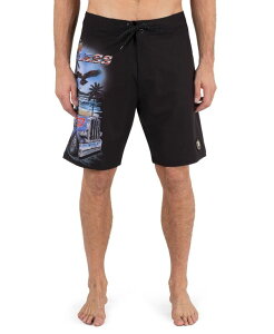 �n�[���[ �����Y ���� �n�[�t�p���c�E�V���[�c �V���[�g�p���c Hurley Men's Phantom Eco Haulin Glass Boardshorts Black �u���b�N
