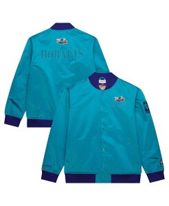 �~�b�`�F��&�l�X �����Y �A�E�^�[ �W���P�b�g�E�u���]�� �T�e�� �W���P�b�g Mitchell & Ness Men's Teal Charlotte Hornets Hardwood Classics Team OG 3.0 Lightweight Satin Full-Snap Jacket Teal �e�B�[��
