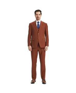 XeCV[A_X Y AE^[ WPbgEu] pc xXg WPbg Stacy Adams Men's Hybrid-Fit 3pc Notch Lapel Suit Set Jacket Vest and Pants Light brown uE