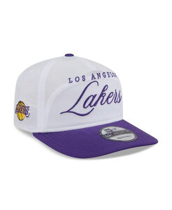 �j���[�G�� �����Y �A�N�Z�T���[ �X�q �i�C���� New Era Men's White/Purple Los Angeles Lakers 2025 NBA Draft On-Stage Nylon 19TWENTY Adjustable Hat White Purple �z���C�g