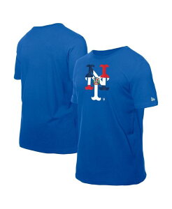 �j���[�G�� �����Y �g�b�v�X T�V���c �~�j �V���c ���S New Era Men's Royal New York Mets Dominican Republic Flag Logo T-Shirt Royal