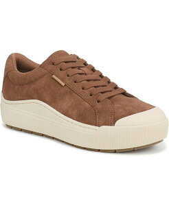 hN^[EV[ fB[X V[Y Xj[J[ vbgtH[ [X Dr. Scholl's Women's Time Off Lace Up Platform Sneakers Dark Honey Faux Leather