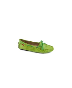 �}�[�N�W���Z�t�j���[���[�N ���f�B�[�X �V���[�Y �p���v�X ���[�t�@�[ Marc Joseph New York Womens Cypress Hill Tiebow Driver Loafer Lime snake ���C��
