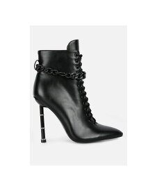 【送料無料】 ロンドンラグ レディース ブーツ・レインブーツ シューズ moulin ringed stiletto camouflage ankle boot Black