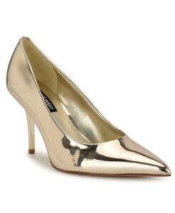 �i�C���E�F�X�g ���f�B�[�X �V���[�Y �p���v�X Nine West Women's Princesa Slip-On Stiletto Pumps Gold Mirror �S�[���h
