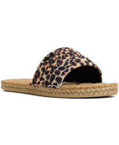 yz LV[ fB[X T_ V[Y Women's Shoresoft SLD Round Toe Flat Sandals Brown Multi