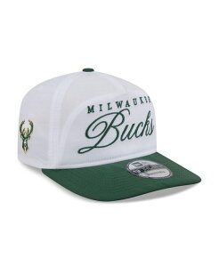 �j���[�G�� �����Y �A�N�Z�T���[ �X�q �i�C���� New Era Men's White/Hunter Green Milwaukee Bucks 2025 NBA Draft On-Stage Nylon 19TWENTY Adjustable Hat White Hunter Green �z���C�g