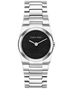 �J���o���N���C�� ���f�B�[�X �A�N�Z�T���[ �r���v T�V���c Calvin Klein Women's Silver Tone Stainless Steel Bracelet Watch 26mm Silver �V���o�[