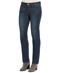 �f���N���V�[ ���f�B�[�X �{�g���X �f�j���p���c �v�` �W�[���Y Democracy Petite Absolution Straight-Leg Jeans Indigo �C���f�B�S