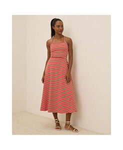 �p�N�g ���f�B�[�X �g�b�v�X �����s�[�X �~�f�B�����s�[�X �~�f�B �R�b�g�� Pact Women's Organic Cotton Fit & Flare Midi Dress Daytripper stripe �X�g���C�v