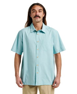 �N�C�b�N�V���o�[ �E�H�[�^�[ �}�� �����Y �g�b�v�X �V���c Quiksilver Waterman Quiksilver Men's Comfort Fit Shirt Reef waters