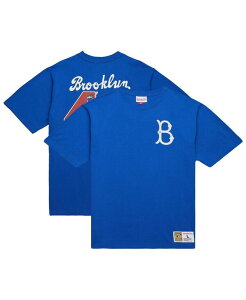 ~b`F&lX Y gbvX TVc Be[W Vc S Mitchell & Ness Men's Jackie Robinson Royal Brooklyn Dodgers Legends Collection Vintage Logo T-Shirt Royal