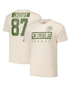 ���x���E�F�A �����Y �g�b�v�X T�V���c LevelWear Men's Sidney Crosby Khaki Pittsburgh Penguins 2024 NHL Military Appreciation Richmond Delta Player Name Number T-Shirt Khaki �J�[�L