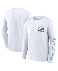 �t�@�i�e�B�N�X �����Y �g�b�v�X T�V���c Fanatics Men's White Tampa Bay Rays Press Box Long Sleeve T-Shirt White �z���C�g