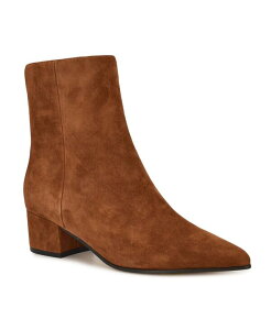 iCEFXg fB[X V[Y u[cECu[c Cognac Suede Nine West Women's Maribu Pointy Toe High Ankle Booties