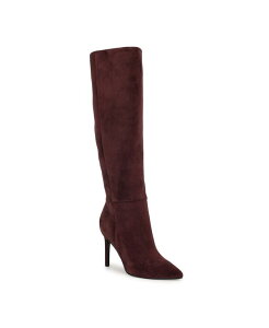 iCEFXg fB[X V[Y pvX u[c Nine West Women's Richy Pointy Toe Knee High Stiletto Boots Dark Wine Suede C