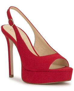 �W�F�V�J�V���v�\�� ���f�B�[�X �V���[�Y �p���v�X �v���b�g�t�H�[�� Jessica Simpson Women's Sibilla Slingback Platform Stiletto Pumps Red Muse Suede ���b�h