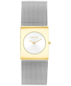 �J���o���N���C�� ���f�B�[�X �A�N�Z�T���[ �r���v ���b�V�� T�V���c Calvin Klein Women's CK Pulse Silver Tone Stainless Steel Mesh Bracelet Watch 21.5mm Silver �V���o�[