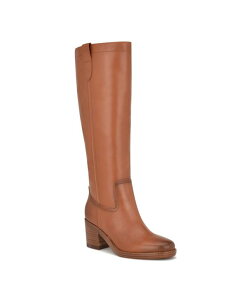 iCEFXg fB[X V[Y u[cECu[c g[ u[c q[ Nine West Women's Hecee Tall Block Heel Boots Cognac Leather
