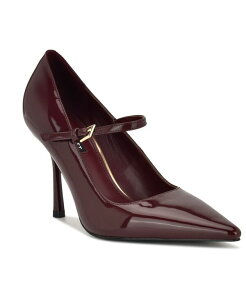 �i�C���E�F�X�g ���f�B�[�X �V���[�Y �p���v�X Nine West Women's Jinnie Mary Jane Stiletto Pumps Dark Burgundy Patent �o�[�K���f�B