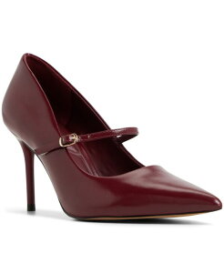 �A���h ���f�B�[�X �V���[�Y �p���v�X ALDO Women's Eledeladar Buckle-Strap Pumps Red Shiny ���b�h
