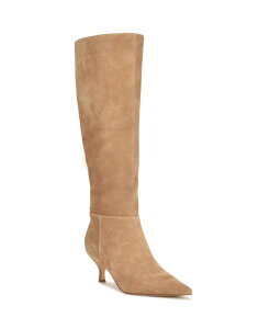 iCEFXg fB[X V[Y u[cECu[c Taupe Suede Nine West Women's Somas Tall Kitten Heel Boots