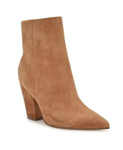 iCEFXg fB[X V[Y u[cECu[c Cognac Suede Nine West Women's Ariza Tapered Block Heel Booties