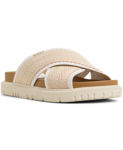 ���L�V�[ ���f�B�[�X �V���[�Y �T���_�� �L���b�v Roxy Women's Capri Round Toe Flat Sandals White/Light Pink �z���C�g