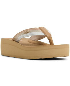 LV[ fB[X V[Y T_ Roxy Women's Play Day Slip On Flat Sandals Tan Multi ^