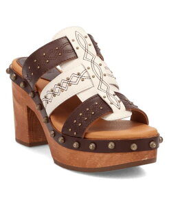 �f�B���S ���f�B�[�X �V���[�Y �T���_�� Dingo Women's Chateau Wooden Sandal Brown �u���E��