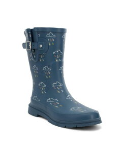 EGX^`[t fB[X V[Y u[cECu[c Western Chief Womens Rain Cloud Mid Rain Boot Navy lCr[