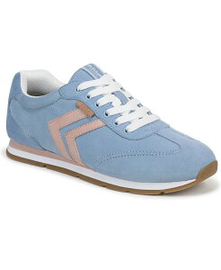 hN^[EV[ fB[X V[Y Xj[J[ [X Dr. Scholl's Women's Comeback Closed Round Toe Lace Up Sneakers Blue Sky/Blush Pink Suede u[