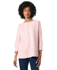 �W���[���Y�j���[���[�N ���f�B�[�X �g�b�v�X �V���c �j�b�g Jones New York Women's Serenity Knit 3/4 Sleeve Tunic Top XS-PXL Rose