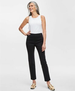 �W�F�C�G���R���N�V���� ���f�B�[�X �{�g���X �J�W���A���p���c �p���c JM Collection Women's Studded-Rivet Pants Regular & Short Lengths PP-4X Deep Black �u���b�N