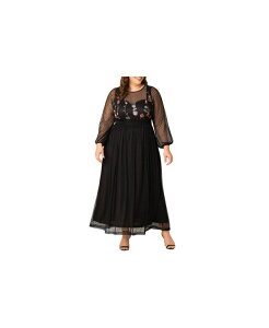 �L���i ���f�B�[�X �g�b�v�X �����s�[�X �v���X�T�C�Y Kiyonna Plus Size Mystique Mixed Media Evening Gown Bordeaux blooms