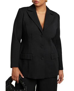 �G���N�C ���f�B�[�X �A�E�^�[ �W���P�b�g�E�u���]�� �v���X�T�C�Y �u���U�[ ELOQUII Women's Plus Size Ultimate Nipped Waist Blazer Black onyx �u���b�N