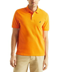 �i�E�e�B�J �����Y �g�b�v�X �|���V���c Nautica Men's Classic-Fit Performance Deck Polo Shirt Coast Guard Orange �I�����W
