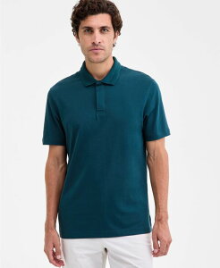 �A���t�@�j �����Y �g�b�v�X �V���c �|���V���c Alfani Men's Regular-Fit Mercerized Polo Shirt Dark Spruce