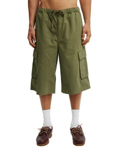 �R�b�g���I�� �����Y �{�g���X �n�[�t�p���c�E�V���[�c �V���[�g�p���c COTTON ON Men's Super Baggy Cargo Shorts Military