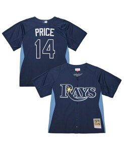 �~�b�`�F��&�l�X �����Y �g�b�v�X �V���c �W���[�W�[ Mitchell & Ness Men'sDavid Price Blue Tampa Bay Rays Authentic Batting Practice Jersey Blue �u���[