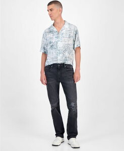 �Q�X �����Y �{�g���X �f�j���p���c �W�[���Y GUESS Mateo Regular Straight Fit Dark Wash Jeans Archer