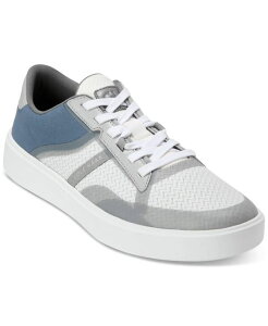�R�[���n�[�� �����Y �V���[�Y �X�j�[�J�[ ���[�X Cole Haan Men's Grand Crosscourt Winner Mixed-Media Lace-Up Sneakers Sea Stone-Blue-White �z���C�g