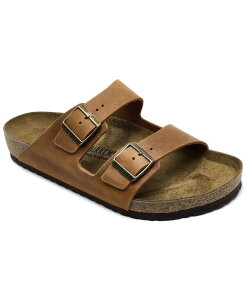rPVgbN Y V[Y Xj[J[ T_ U[ Birkenstock Men's Arizona Leather Two-Strap Sandals from Finish Line Cognac Brown uE