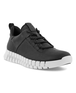�G�R�[ �����Y �V���[�Y �X�j�[�J�[ ���[�X Ecco Men's Gruuv Lace Up Sneakers Black �u���b�N