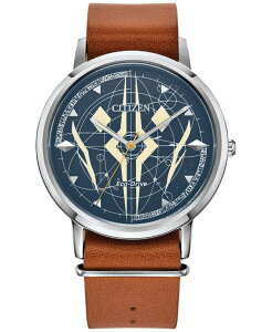 V`Y fB[X ANZT[ rv U[ Citizen Eco-Drive Men's Star Wars Ahsoka Tano Brown Leather Strap Watch 41mm
