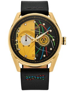 V`Y fB[X ANZT[ rv U[ Citizen Eco-Drive Men's Star Wars C-3PO Awakens Black Leather Strap Watch 42mm