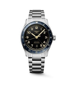 W Y ANZT[ rv TVc Longines Men's Spirit Zulu Time Automatic Stainless-Steel Watch 42mm Stainless Steel and Blue Ceramic Bezel u[