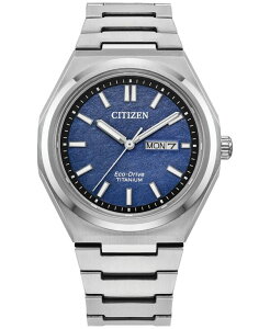 �V�`�Y�� ���f�B�[�X �A�N�Z�T���[ �r���v Citizen Eco-Drive Men's Zenshin Silver-Tone Super Titanium Bracelet Watch 39mm Silver-tone �V���o�[