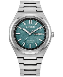 yz V`Y fB[X rv ANZT[ Eco-Drive Men's Zenshin Silver-Tone Super Titanium Bracelet Watch 39mm Silver-tone