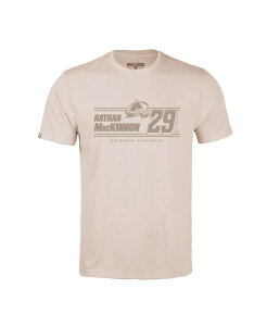 ���x���E�F�A �����Y �g�b�v�X T�V���c LevelWear Men'sNathan MacKinnon Khaki Colorado Avalanche Richmond Mileage Name Number T-Shirt Khaki �J�[�L